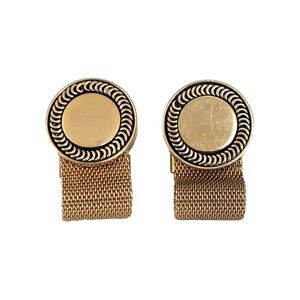 Vintage Simmons Karatclad Watch Band Wraparound Mesh Cufflinks